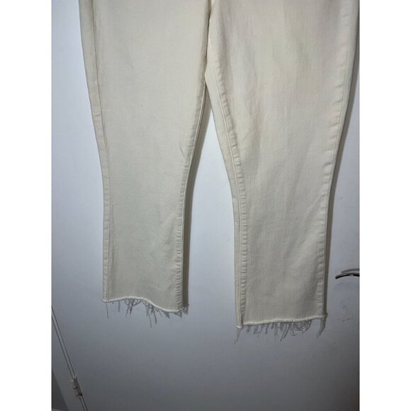 L'AGENCE  KENDRA HIGH RISE CROPPED FLARED  JEANSIL8- VINTAGE WHITE Womens s Size - Picture 2 of 11